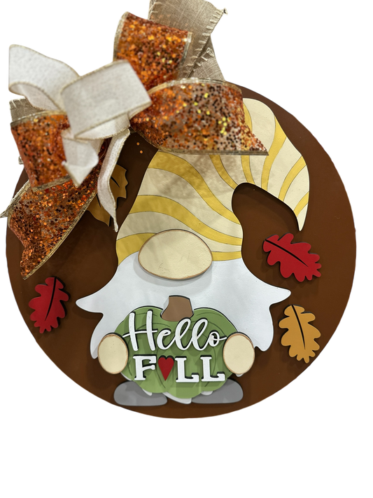 Hello Fall Door Hanger - Lolly and Pops Handcrafted Gifts and Decor