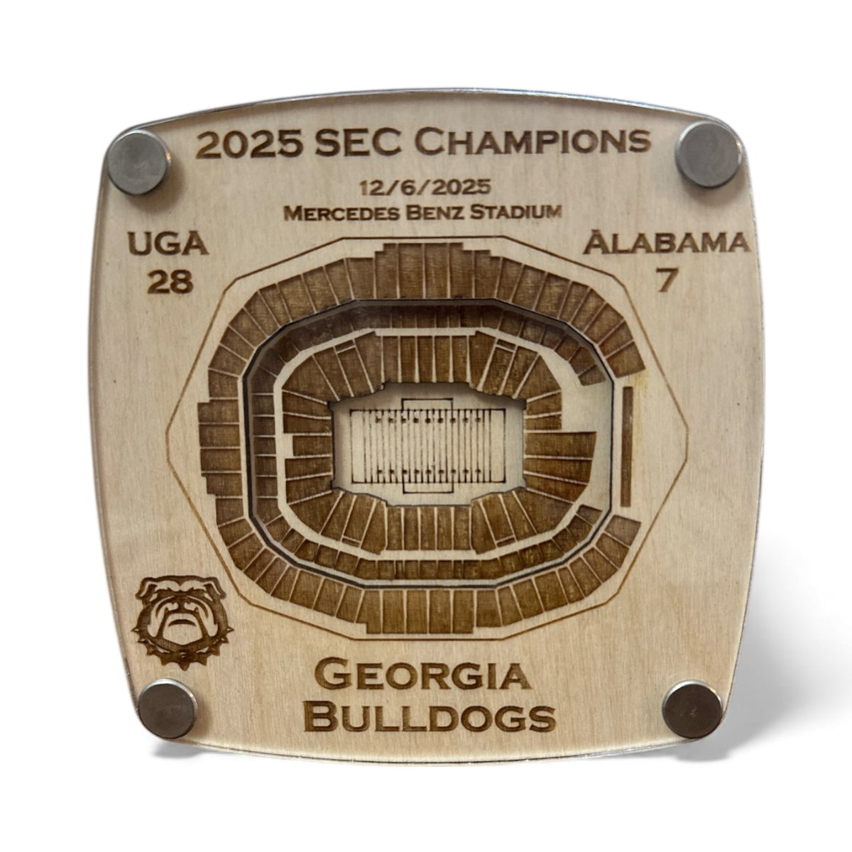 2025 SEC Championship Coaster - Georgia