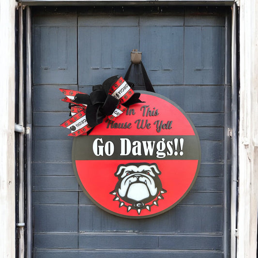 Athens Georgia Sports Door Sign - Lolly and Pops Handcrafted Gifts and Decor