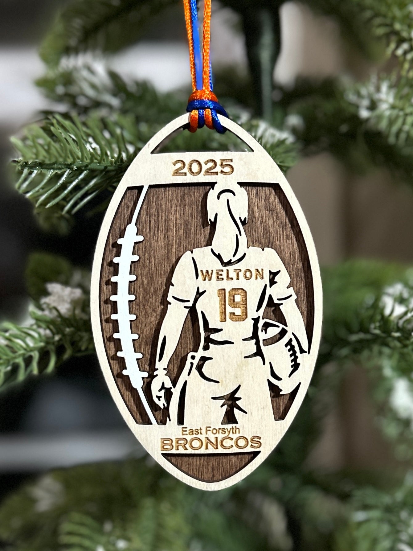 East Forsyth FLAG Football Ornament Only