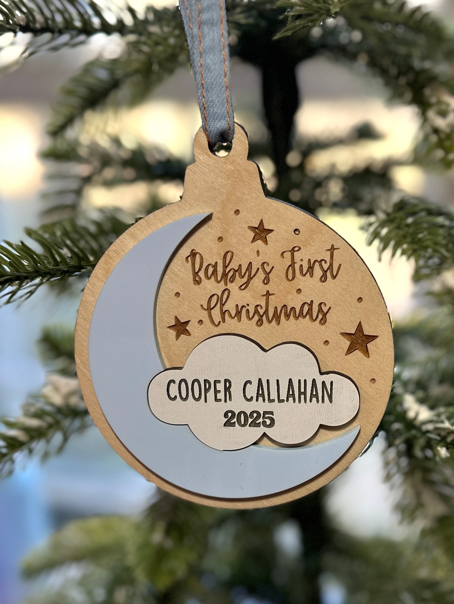 Baby’s First Christmas | Christmas Gift | Custom Ornament | First Christmas | Baby | 1st Christmas | Christmas Decor | Family Ornament