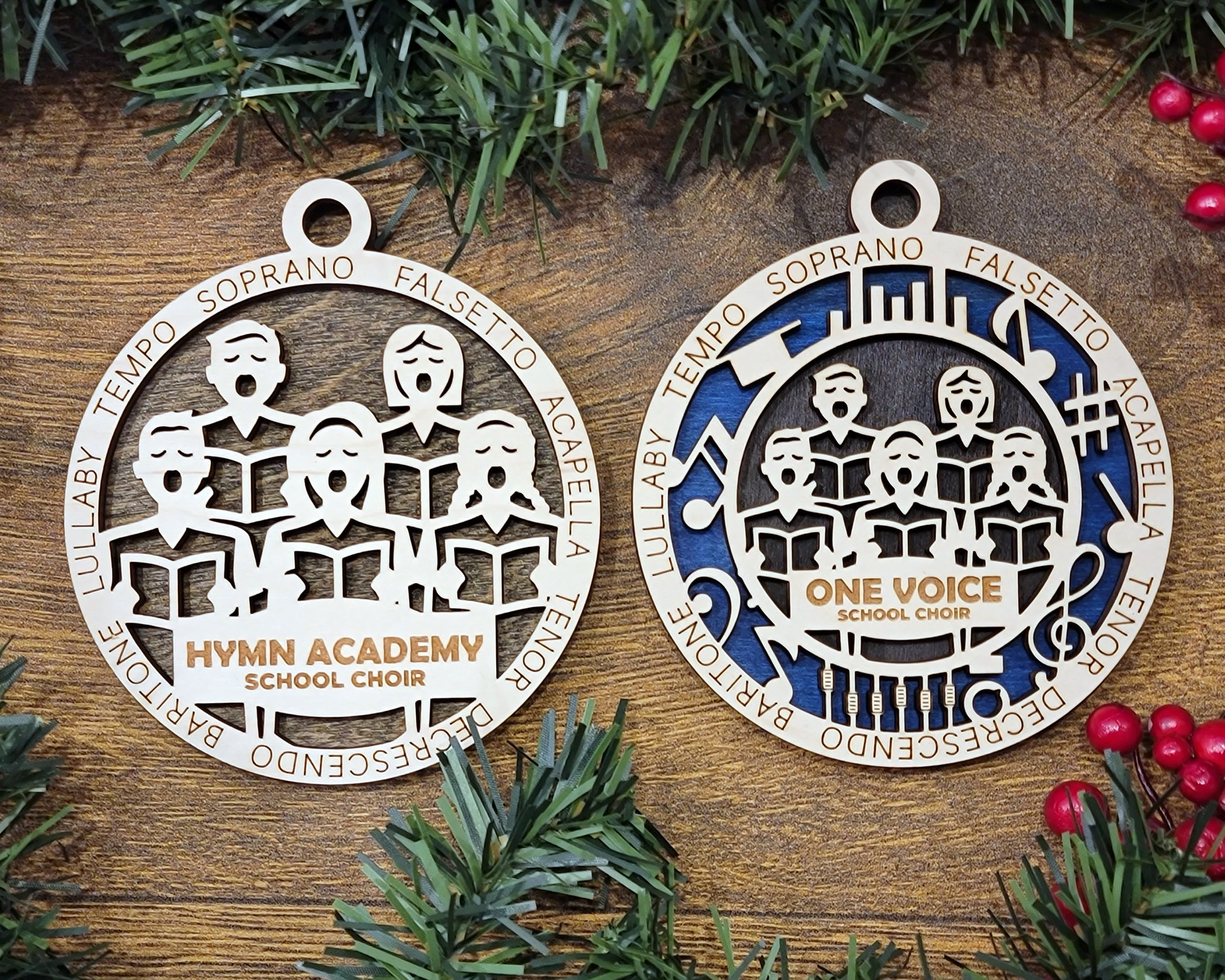 Chorus Ornament | Choir Ornament - Lolly and Pops Handcrafted Gifts and Decor