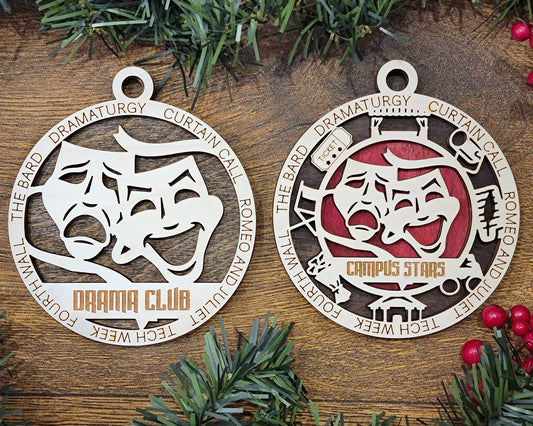 Drama Ornament - Lolly and Pops Handcrafted Gifts and Decor