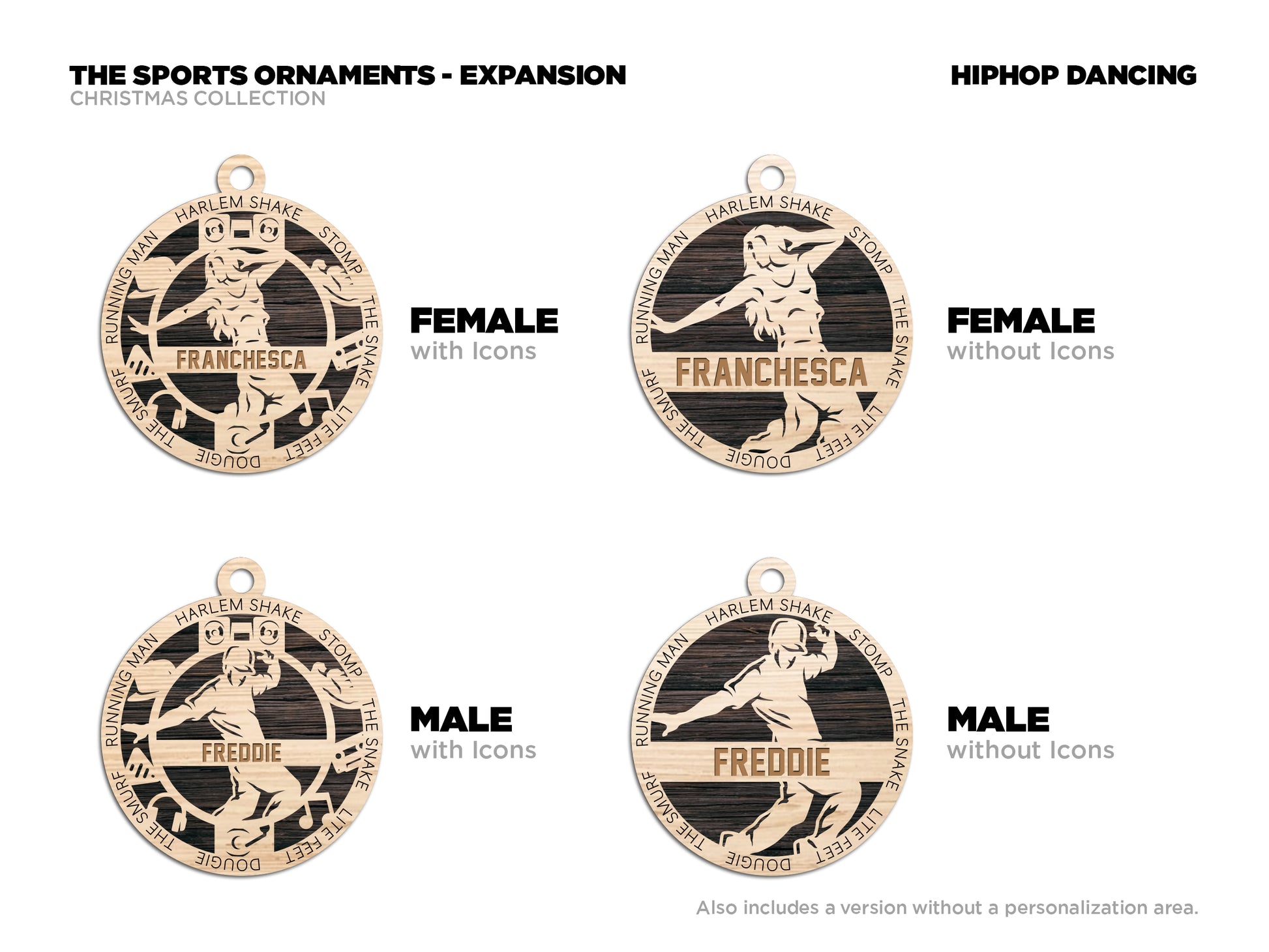 Hip Hop Dancer Ornament - Lolly and Pops Handcrafted Gifts and Decor