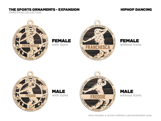 Hip Hop Dancer Ornament - Lolly and Pops Handcrafted Gifts and Decor