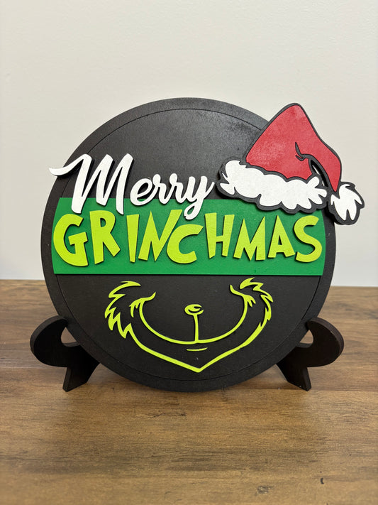 Merry Grinchmas Round - Lolly and Pops Handcrafted Gifts and Decor
