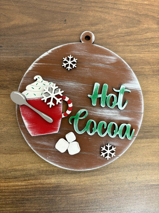 Holiday Hot Cocoa Ornament - Lolly and Pops Handcrafted Gifts and Decor