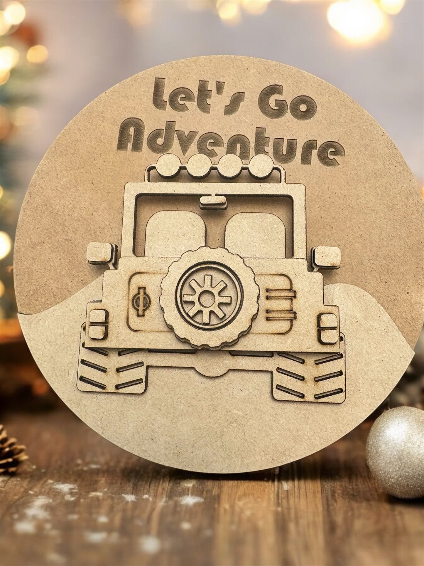 Unpainted Jeep Kit - Lolly and Pops Handcrafted Gifts and Decor