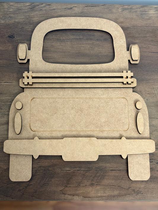 Unpainted Interchangeable Truck - Lolly and Pops Handcrafted Gifts and Decor