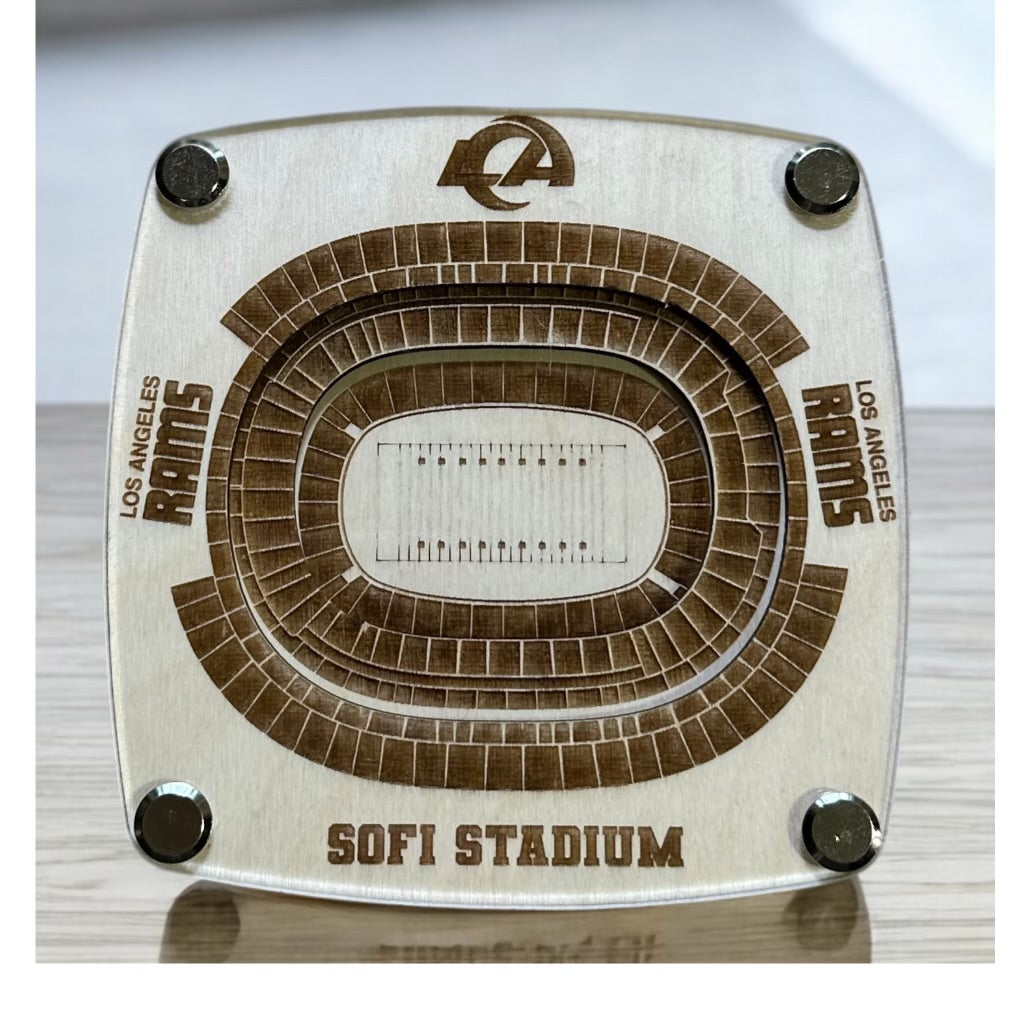 College Stadium Coasters - Lolly and Pops Handcrafted Gifts and Decor