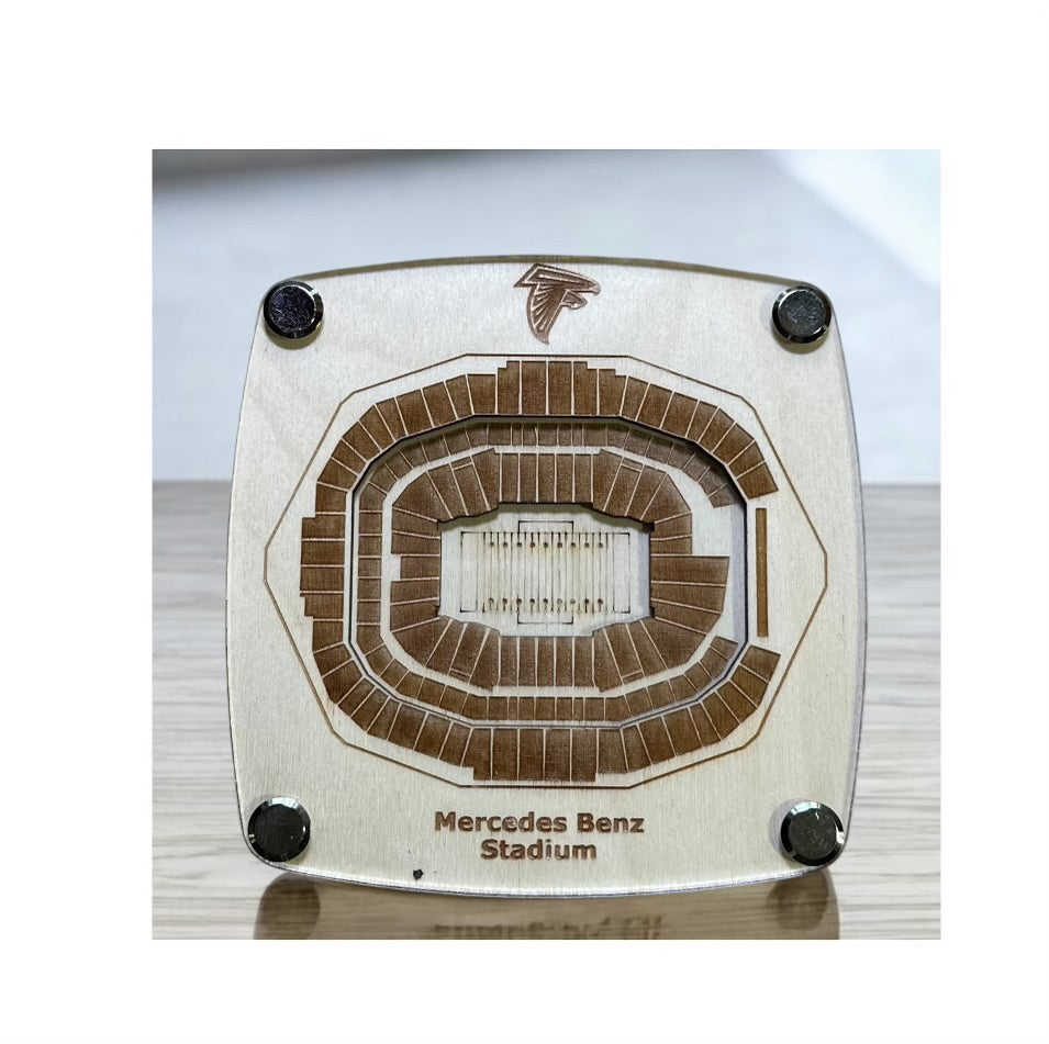 College Stadium Coasters - Lolly and Pops Handcrafted Gifts and Decor