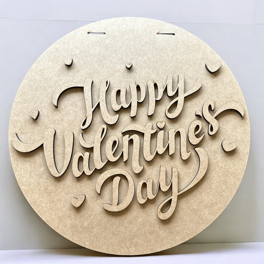 Unfinished Happy Valentines Day Kit - Lolly and Pops Handcrafted Gifts and Decor
