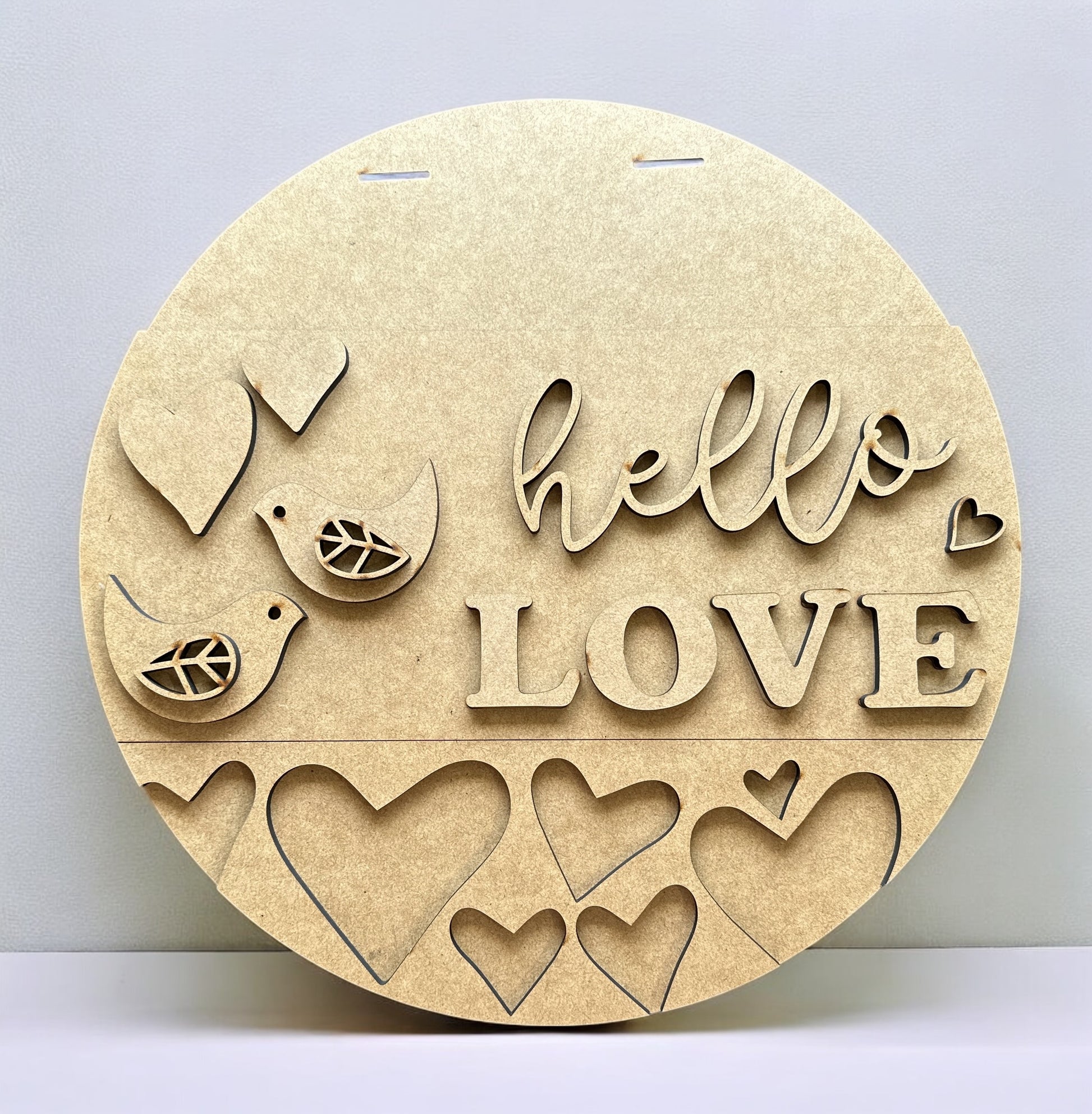 Unfinished Hello Love Kit - Lolly and Pops Handcrafted Gifts and Decor