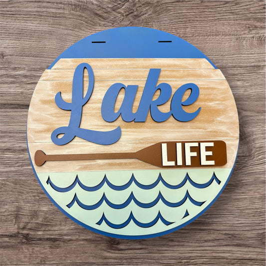 "Lake Life" Door Sign - Lolly and Pops Handcrafted Gifts and Decor