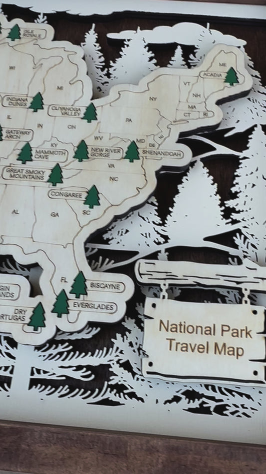 National Park Travel Map Family Memories Bucket list