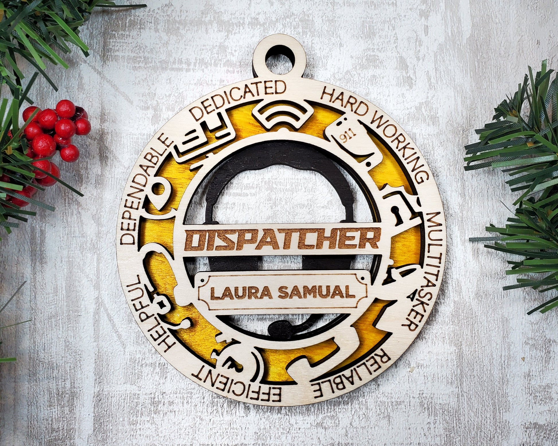 Dispatcher Ornament Dispatcher Award - Lolly and Pops Handcrafted Gifts and Decor