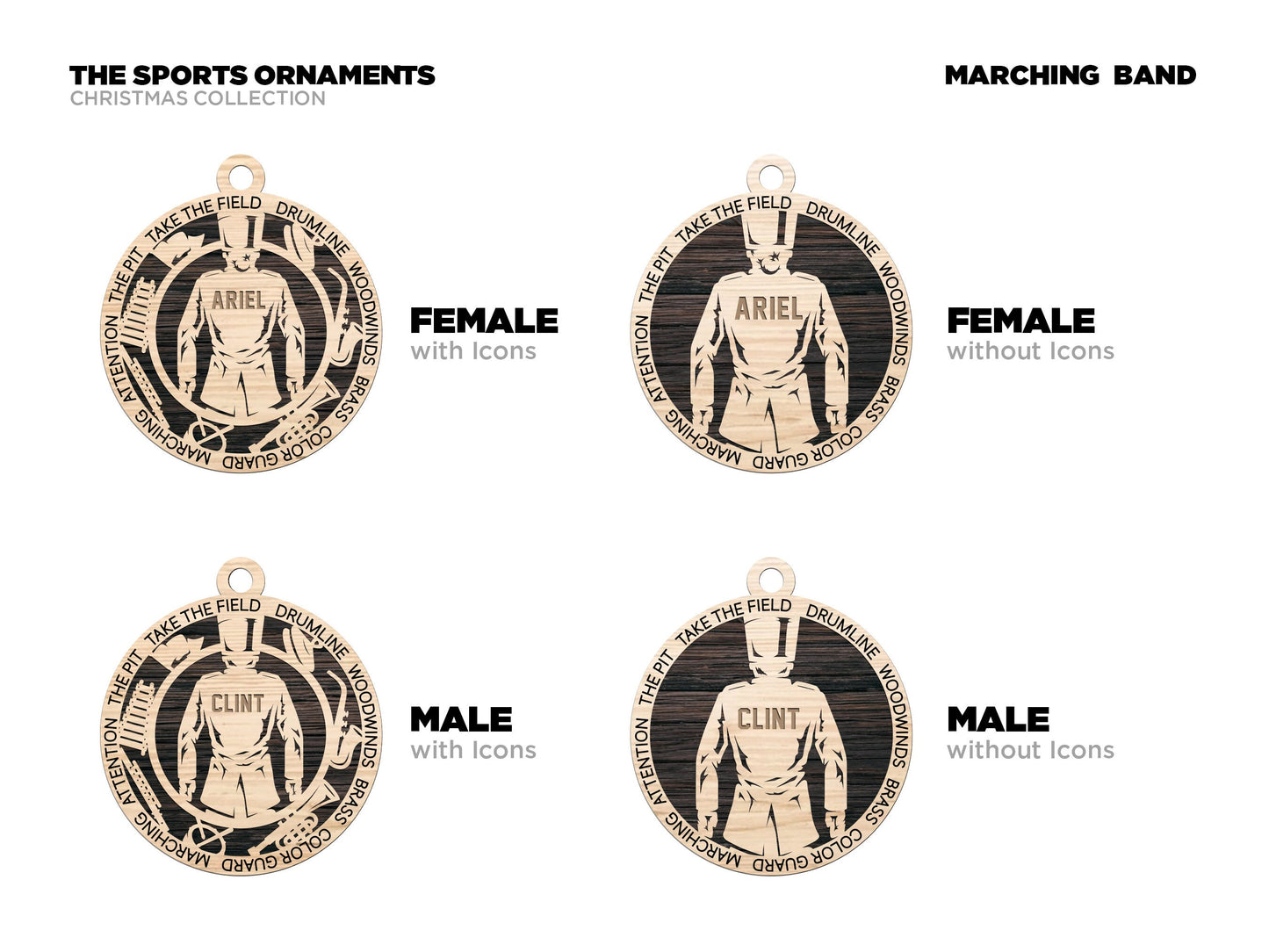 Marching Band Ornament Marching Band Award - Lolly and Pops Handcrafted Gifts and Decor