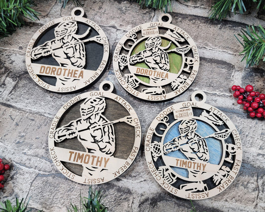 Lacrosse Ornament Lacrosse Award - Lolly and Pops Handcrafted Gifts and Decor