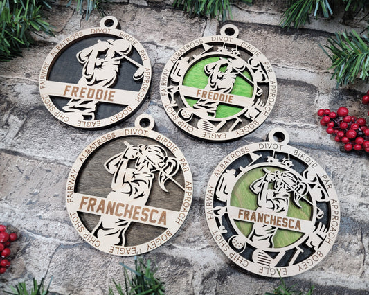 Golf Ornament Golf Award - Lolly and Pops Handcrafted Gifts and Decor