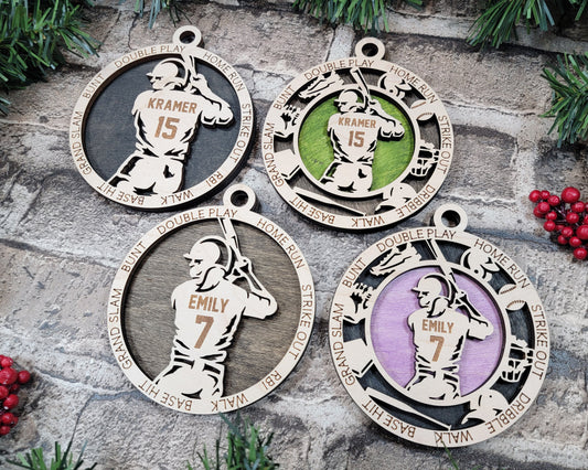 Softball Ornament Softball Award - Lolly and Pops Handcrafted Gifts and Decor