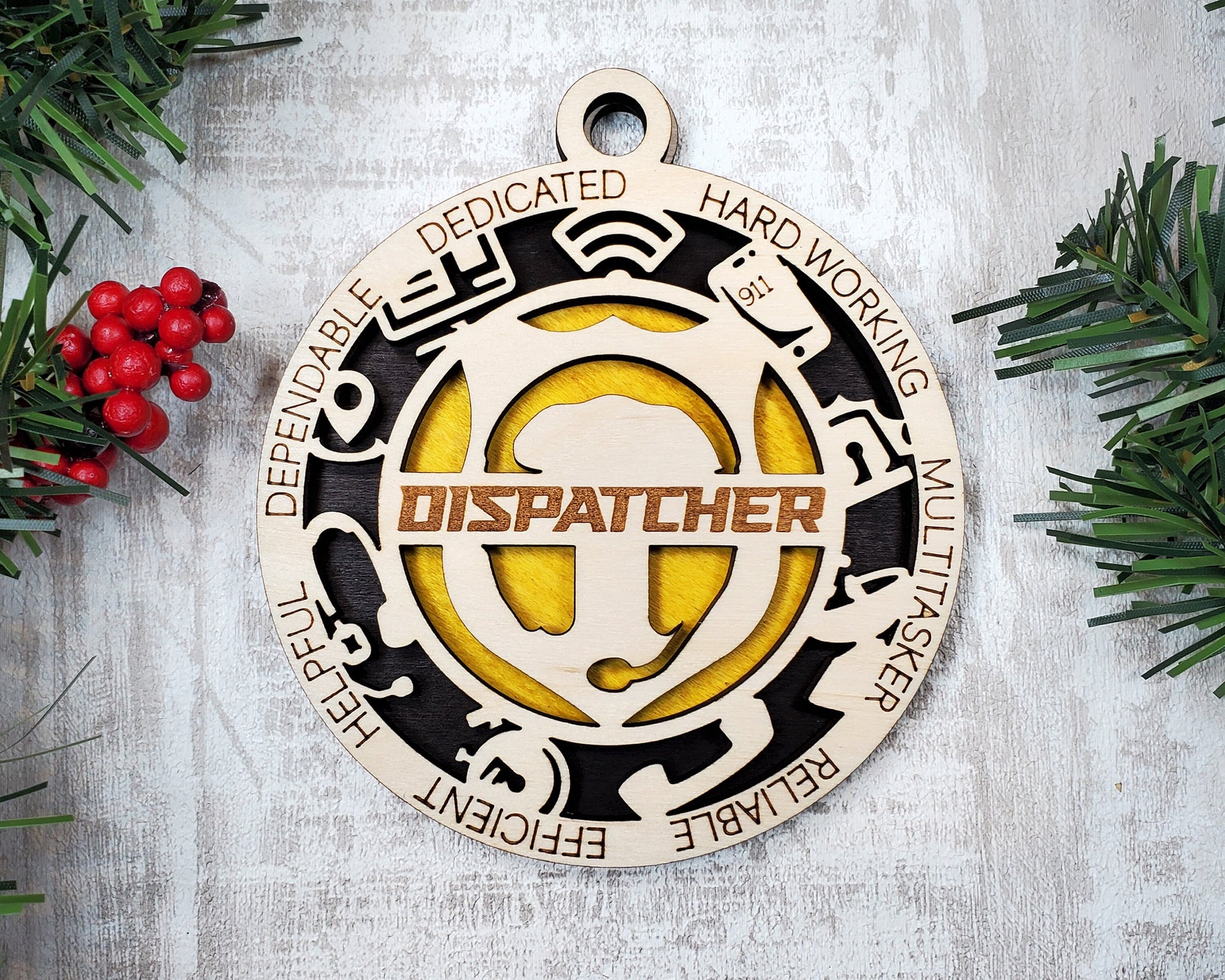 Dispatcher Ornament Dispatcher Award - Lolly and Pops Handcrafted Gifts and Decor