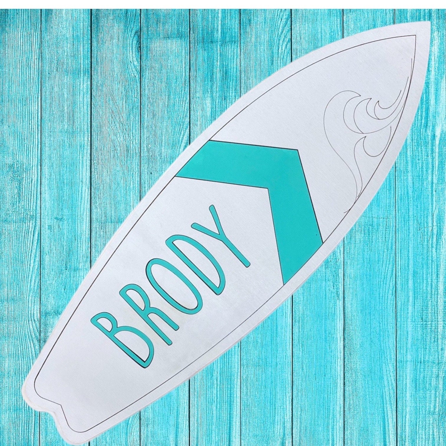 Custom Surfboard Wall Art Baby Room Kids Room Surfboard Baby Gift Baby Shower Newborn Gift Girl Baby Boy Surf Nursery - Lolly and Pops Handcrafted Gifts and Decor