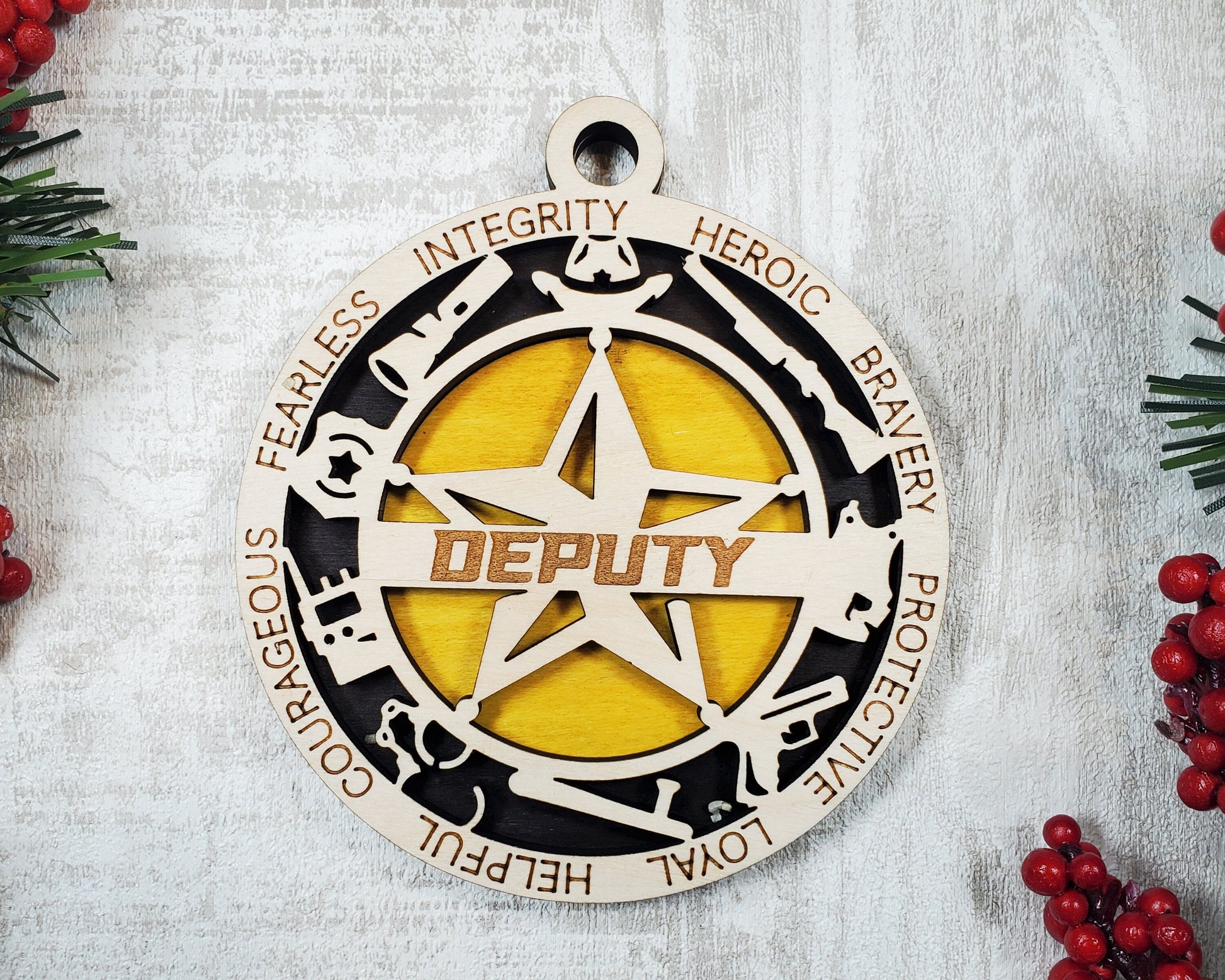 Deputy Ornament Deputy Award - Lolly and Pops Handcrafted Gifts and Decor