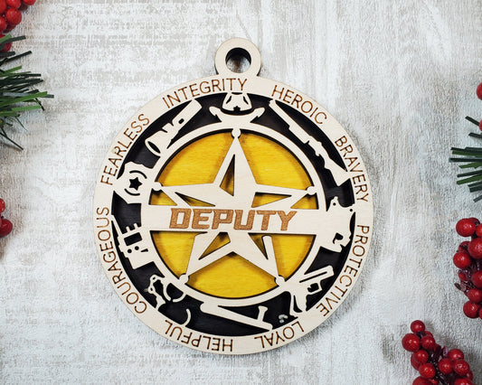 Deputy Ornament Deputy Award - Lolly and Pops Handcrafted Gifts and Decor