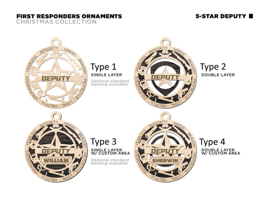 Deputy Ornament Deputy Award - Lolly and Pops Handcrafted Gifts and Decor