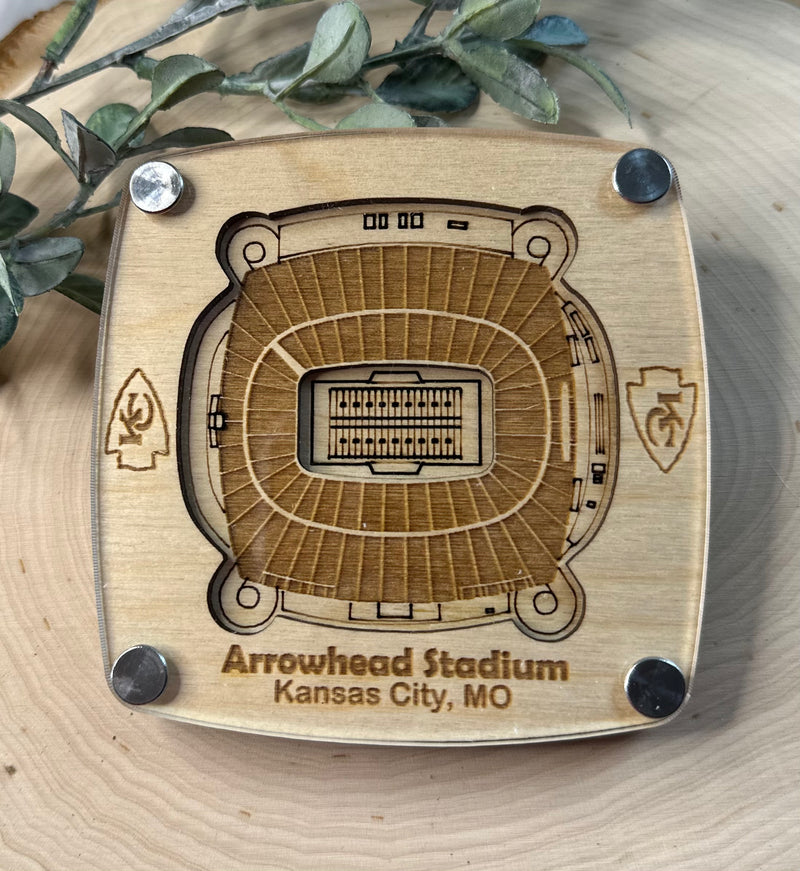 NFL Stadium Coasters - Lolly and Pops Handcrafted Gifts and Decor