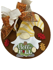 Hello Fall Door Hanger - Lolly and Pops Handcrafted Gifts and Decor
