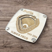 4 Pack Atlanta Baseball Stadium Coasters
