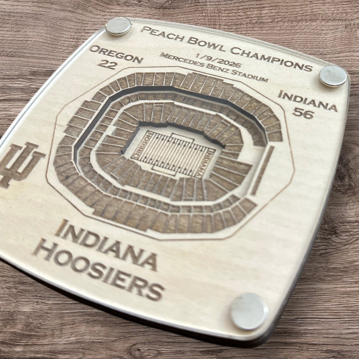 2026 1/9/2026 Peach Bowl Championship Coaster - Indiana
