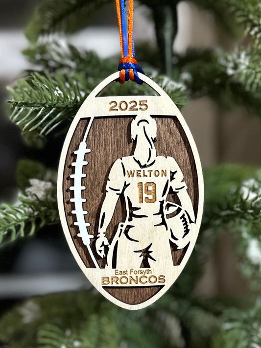 East Forsyth FLAG Football Ornament Only