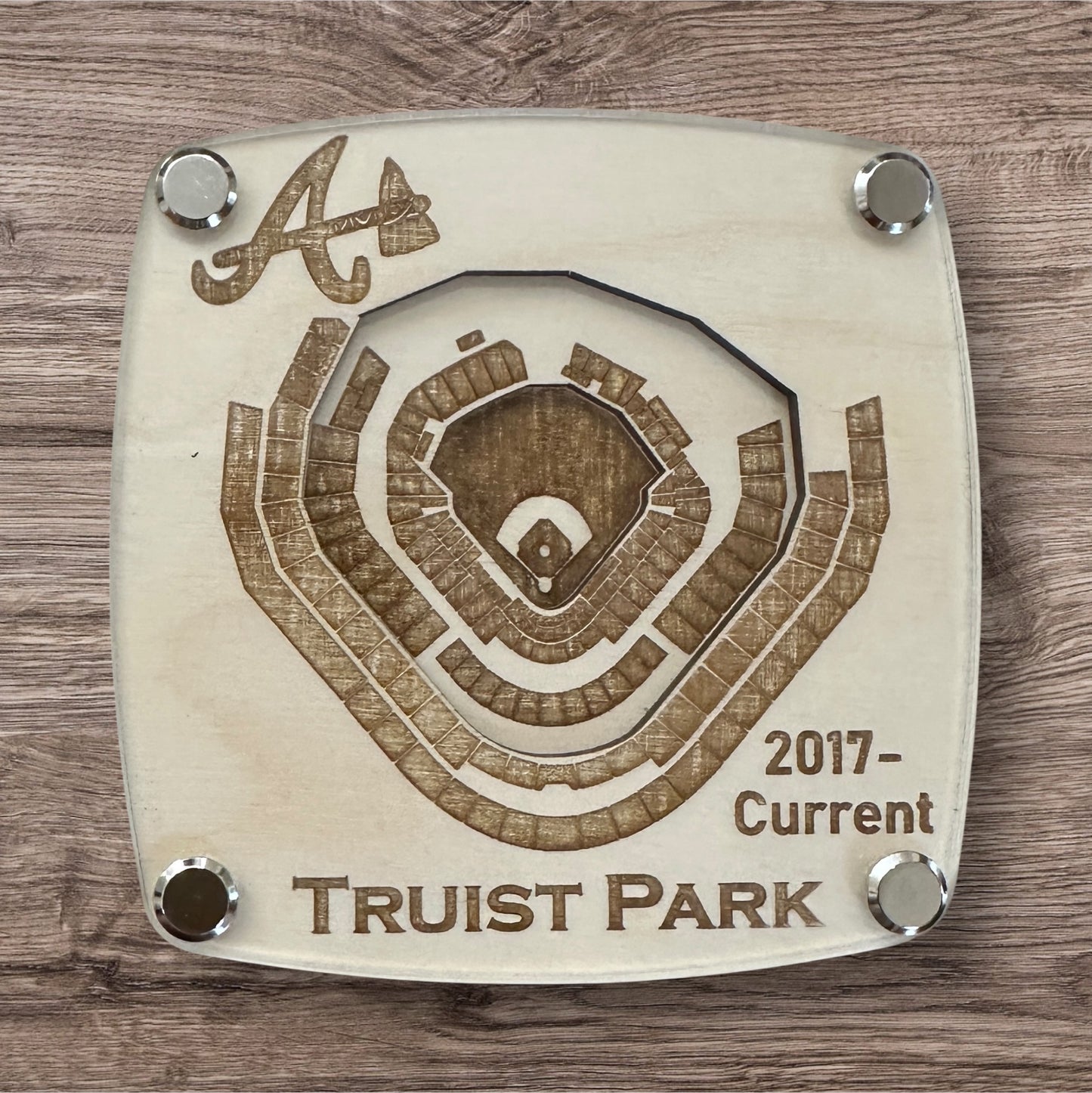 4 Pack Atlanta Braves Baseball Stadium Coasters