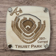 4 Pack Atlanta Baseball Stadium Coasters