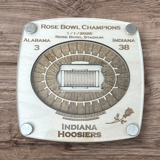 2026 1/1/2026 Rose Bowl Championship Coaster - Indiana