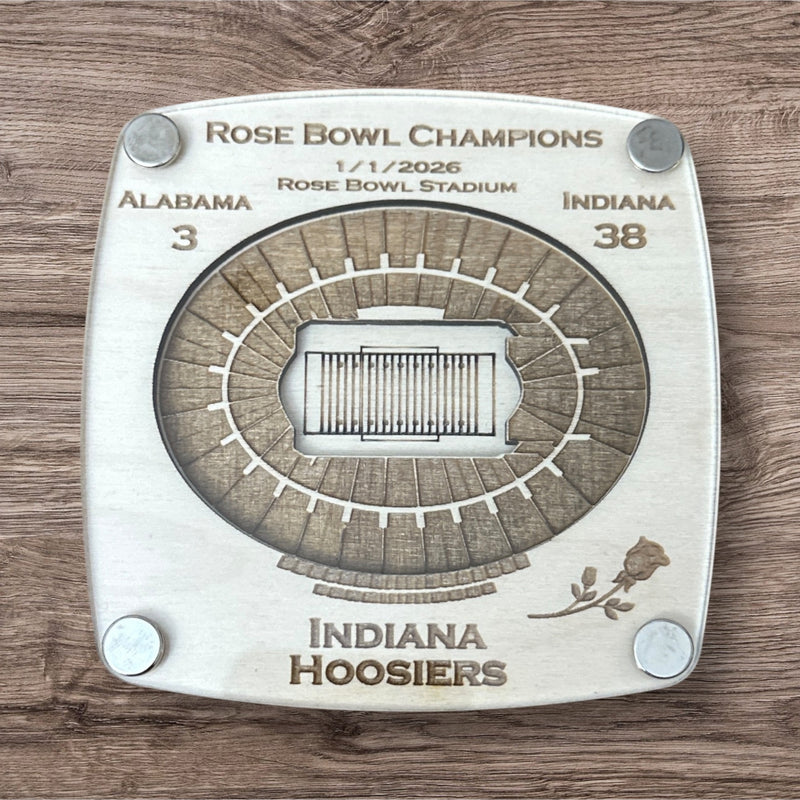 2026 1/1/2026 Rose Bowl Championship Coaster - Indiana