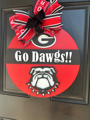 Athens Georgia Sports Door Sign - Lolly and Pops Handcrafted Gifts and Decor