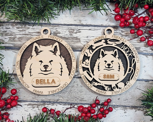 American Eskimo Ornament