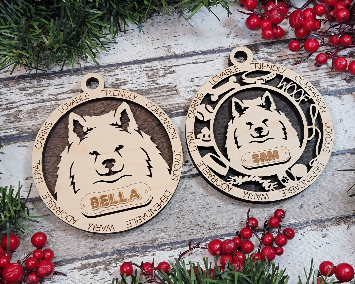 American Eskimo Ornament