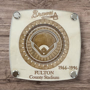 4 Pack Atlanta Baseball Stadium Coasters