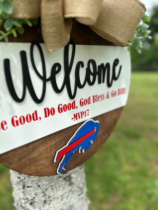Buffalo Bills 15” Sports Door Sign