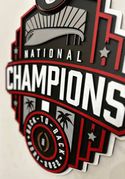 Athens GA, Back-to-Back Champions Sign - Lolly and Pops Handcrafted Gifts and Decor