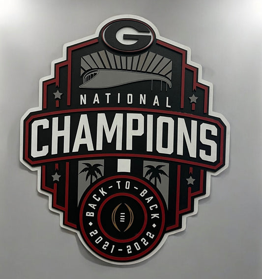 Athens GA, Back-to-Back Champions Sign