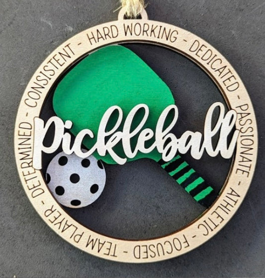 Pickleball Ornament