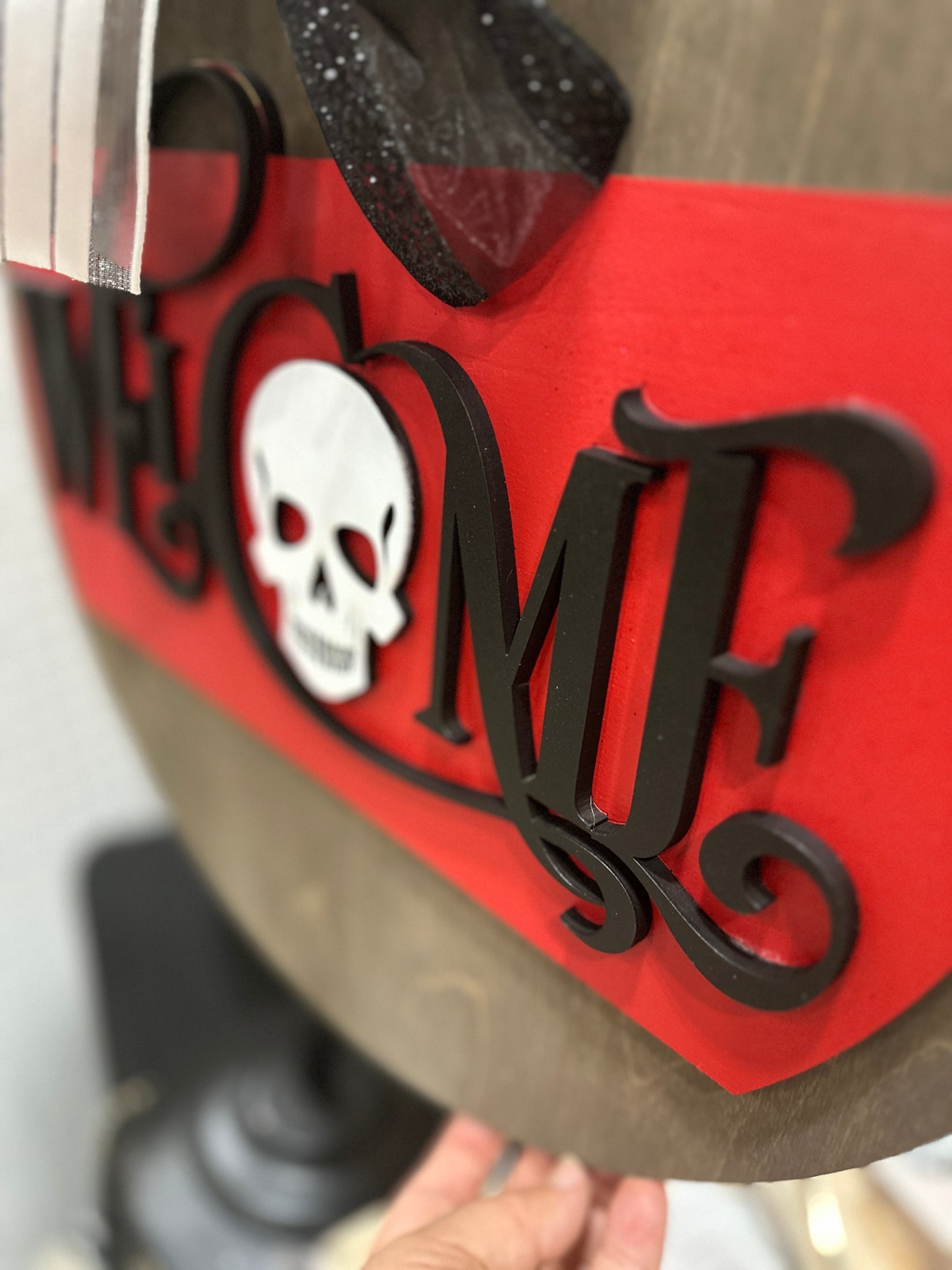 Welcome Skull Door Hanger