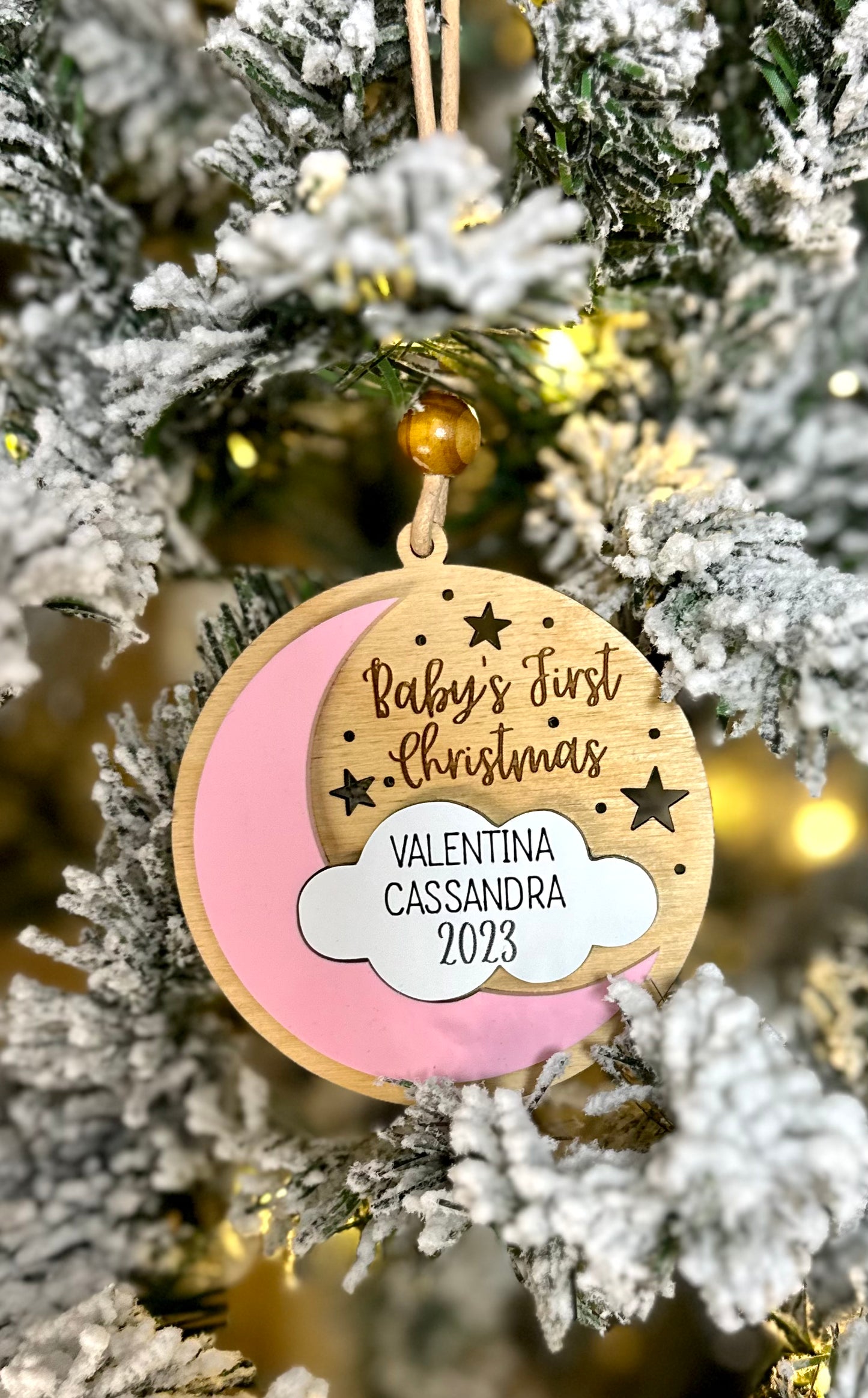 Baby’s First Christmas | Christmas Gift | Custom Ornament | First Christmas | Baby | 1st Christmas | Christmas Decor | Family Ornament