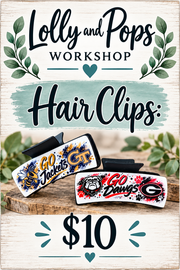 Baseball Team Hair Clip – Game Day Sports Hair Barrette