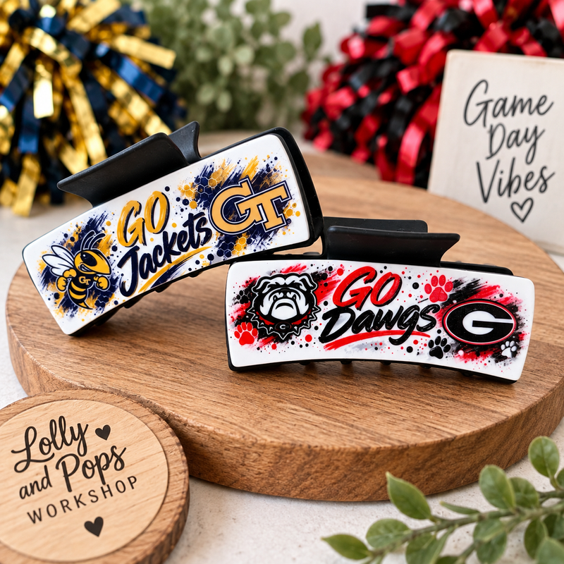 Pro Football Team Hair Clip – Game Day Sports Hair Barrette